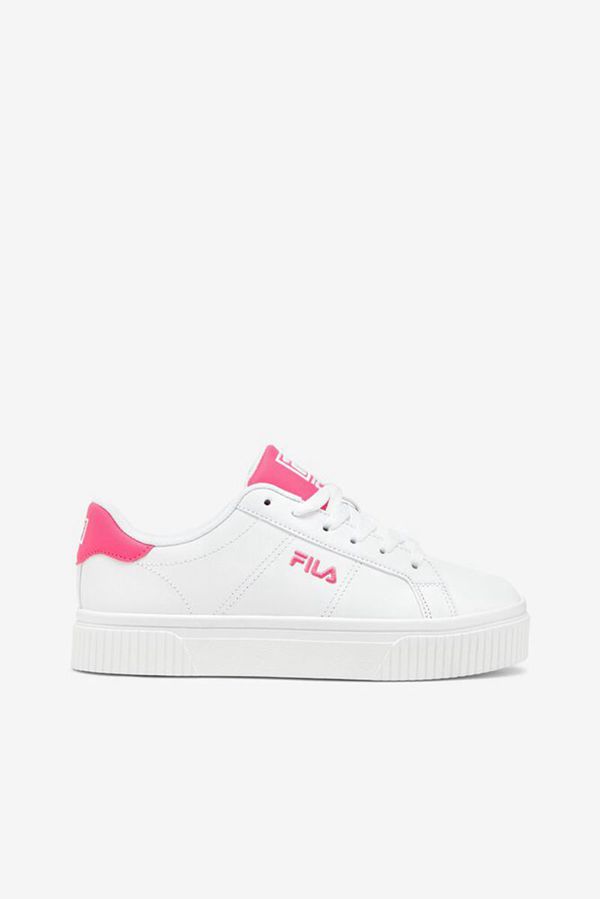 Tênis Fila Mulher Branco/Branco/Rosa - Fila Panache Creeper Outlet Portugal,PUNY-26047